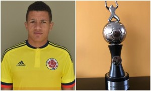 La postal: El trofeo que recibió Juan Diego Alegría, del DEPORTES TOLIMA, como goleador del Sudamericano Sub-15