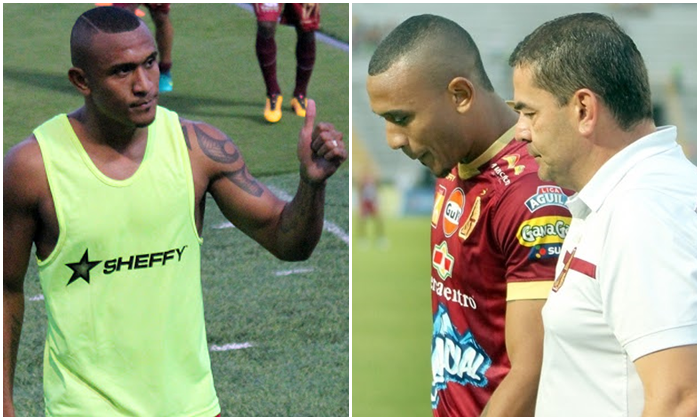 Ángelo Rodríguez, baja del DEPORTES TOLIMA para el juego ante Medellín