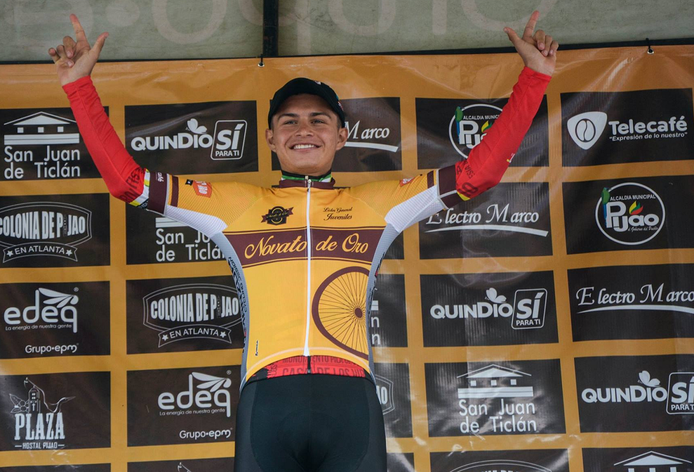 El 'Pijao' Camilo Ardila ganó etapa en la Clásica Novato de Oro, en el Quindío