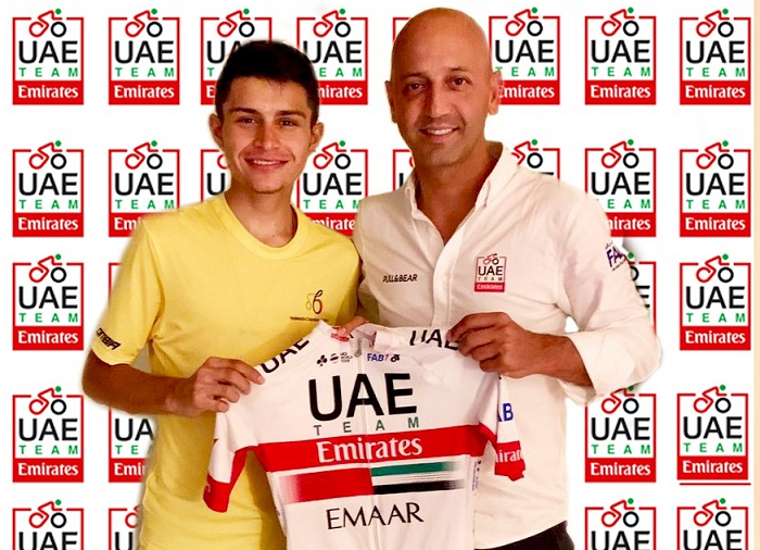 Con la élite: El tolimense Camilo Andrés Ardila es nuevo corredor del UAE Team Emirates
