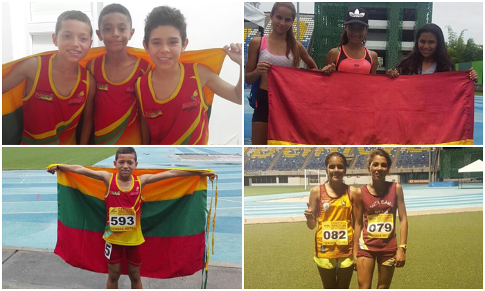 Gran cosecha de medallas para el atletismo del Tolima en Nacionales Preinfantil e Infantil de Barrancabermeja