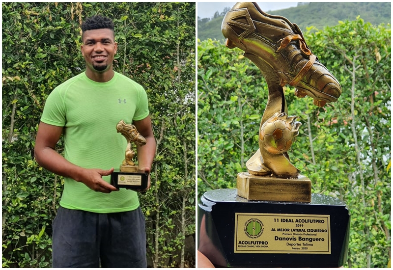 ¿El último con DEPORTES TOLIMA? Danovis Banguero 'reapareció' y con el trofeo de Acolfutpro en sus manos