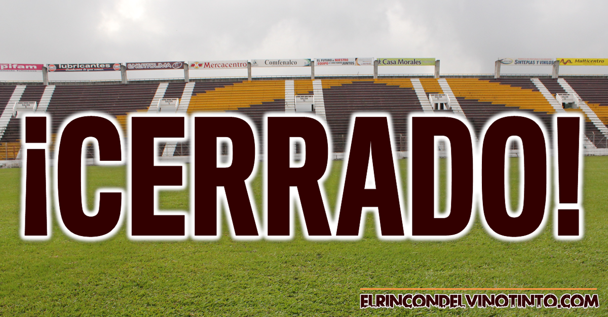 DEPORTES TOLIMA, a buscar nueva casa por cierre del estadio Murillo Toro de Ibagué