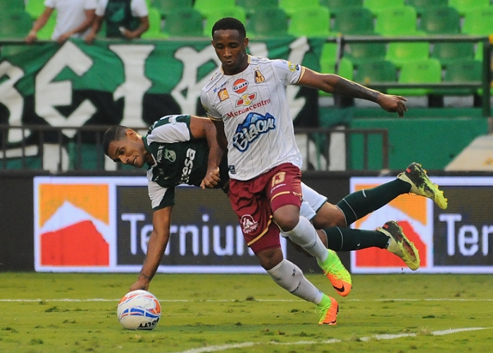 DEPORTES TOLIMA, por su tercera victoria consecutiva frente al Deportivo Cali en Palmaseca