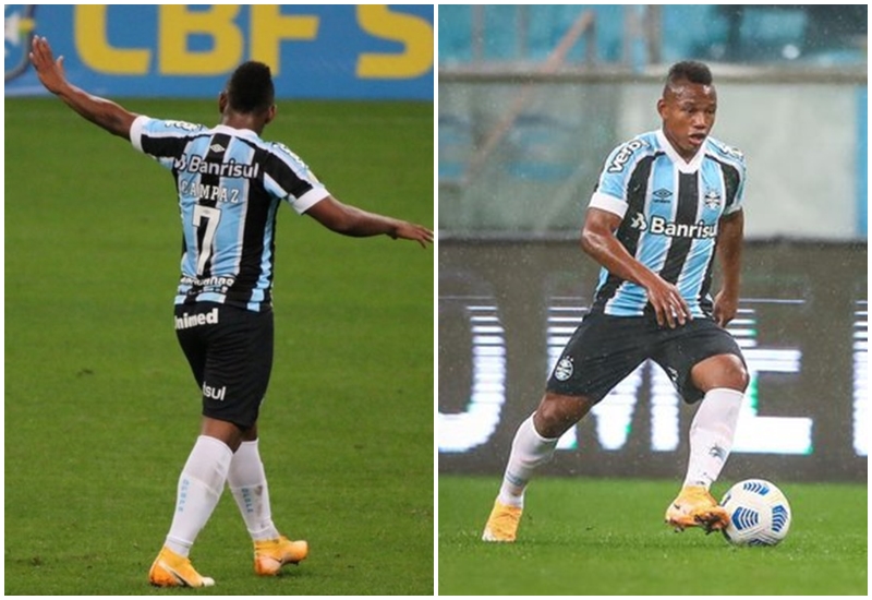 Jaminton Campaz: El ex DEPORTES TOLIMA por primera vez titular con Gremio, en la dura derrota frente a Corinthians como local