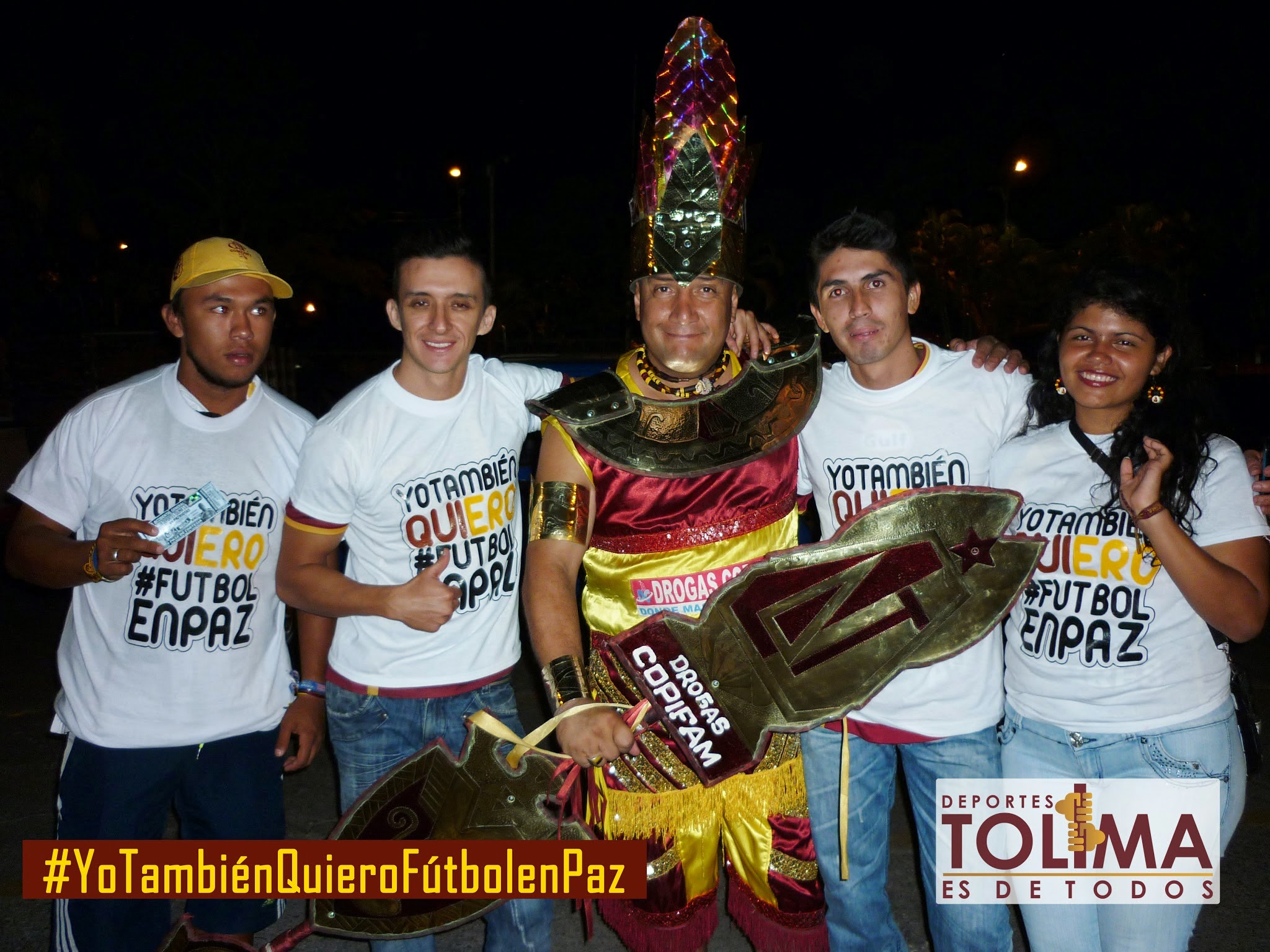 La hinchada del DEPORTES TOLIMA quiere fútbol en paz