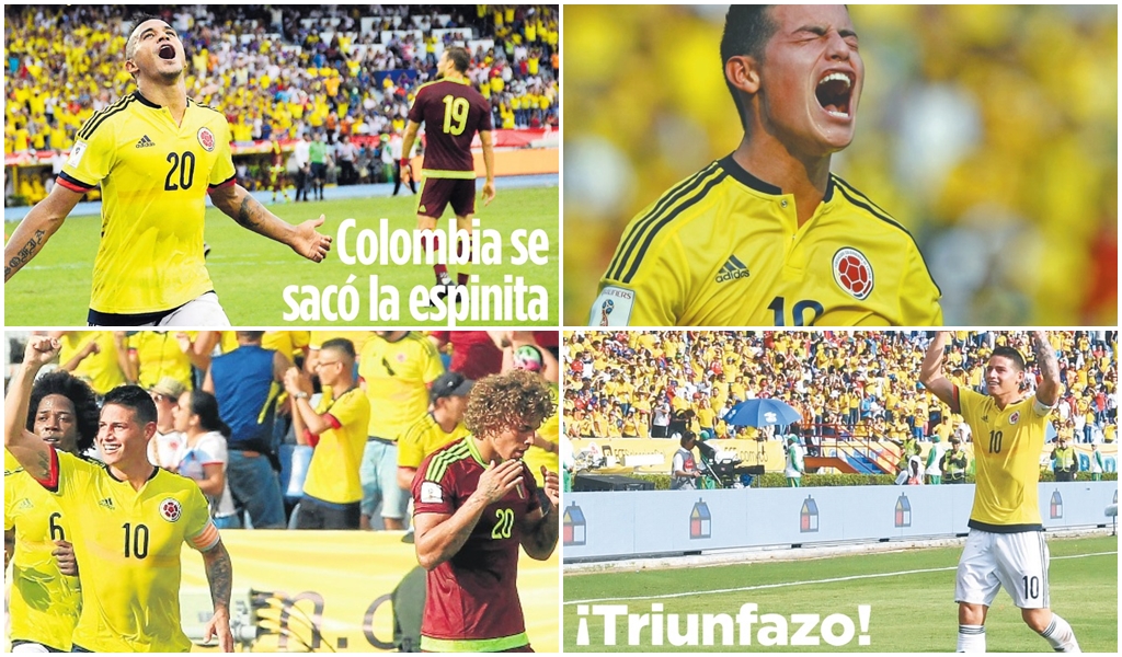 Así registró la prensa nacional la victoria de la Selección Colombia ante Venezuela por Eliminatorias