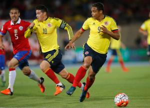 Las mejores fotos del empate 1-1 de Colombia y Chile por la Eliminatoria en Santiago
