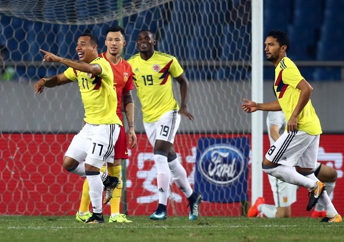 Cómoda victoria de la Selección Colombia en el amistoso ante China: 0-4 en Chongqing