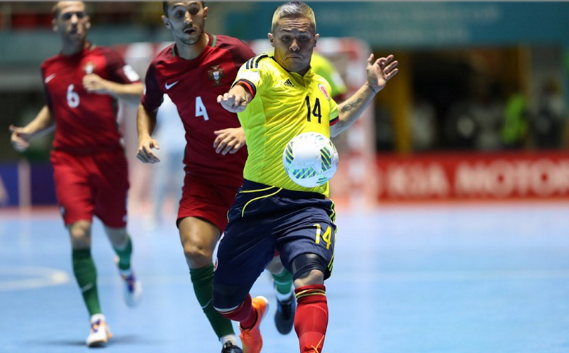 Agridulce empate de la Selección Colombia de futsal en su debut mundialista: 1-1 ante Portugal