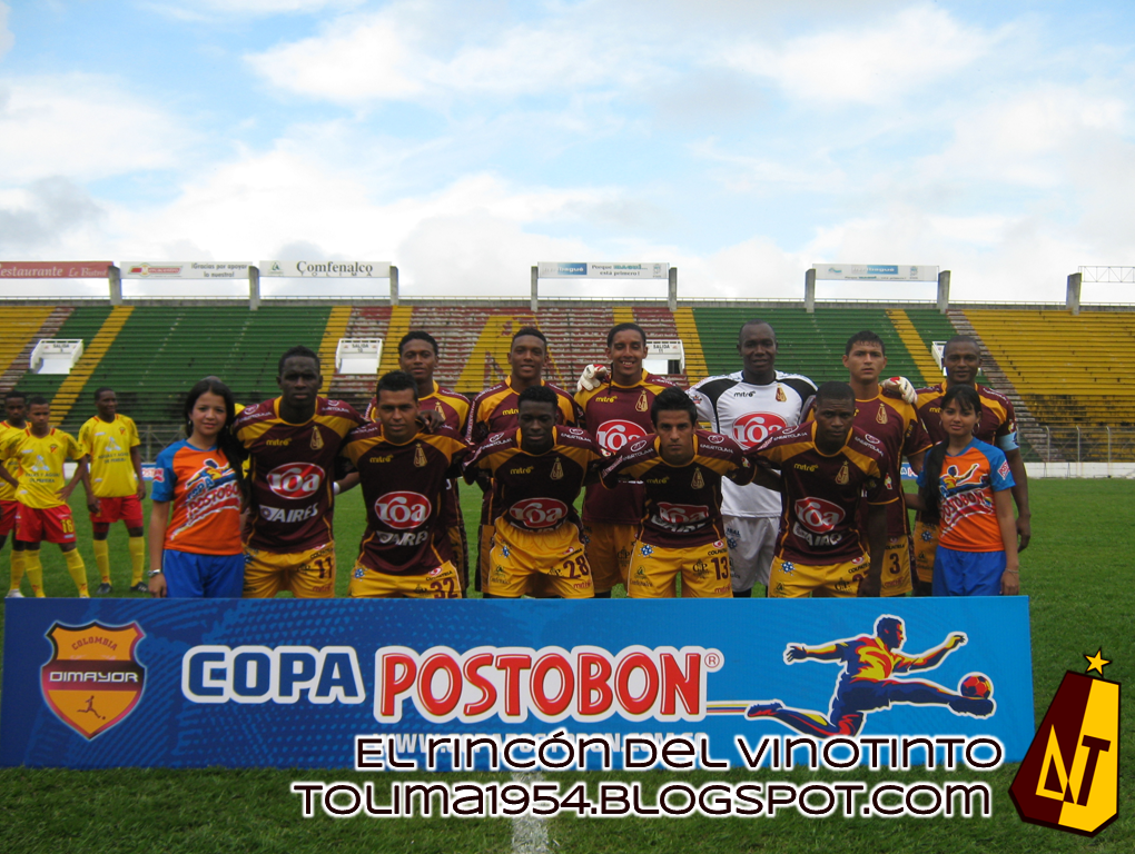 Este es el calendario del Deportes Tolima en la Copa Postobón 2011