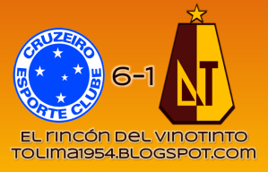 Humillados en la Copa: Cruzeiro 6 - Deportes Tolima 1