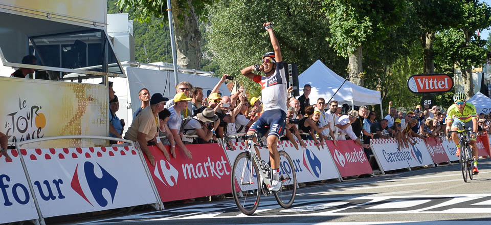 Un colombiano ganó la etapa 15 del Tour de Francia: El ciclista caleño Járlinson Pantano