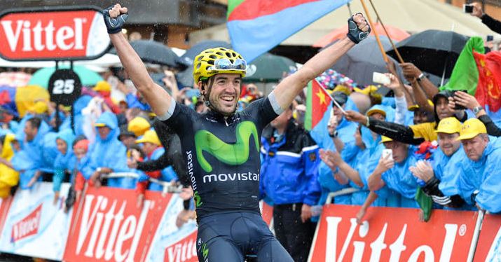 Izaguirre firmó la primera victoria de Movistar en el Tour de Francia: Pantano, segundo y Nairo en el podio