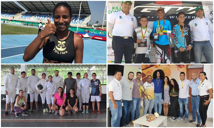 Intenso fin de semana para las ligas de Atletismo, BMX, Esgrima y Sambo en eventos nacionales