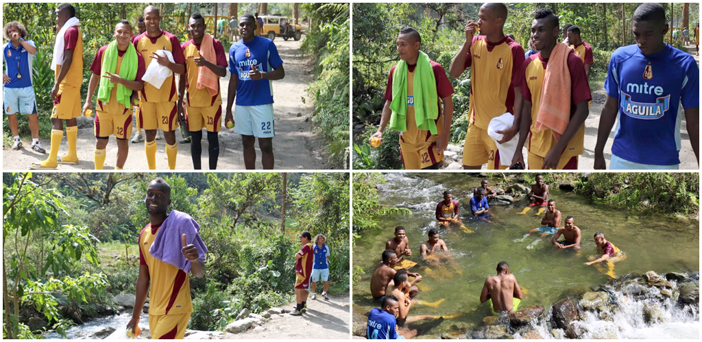 DEPORTES TOLIMA entrenó en el Cañón del Combeima: Continúa la pretemporada 2016
