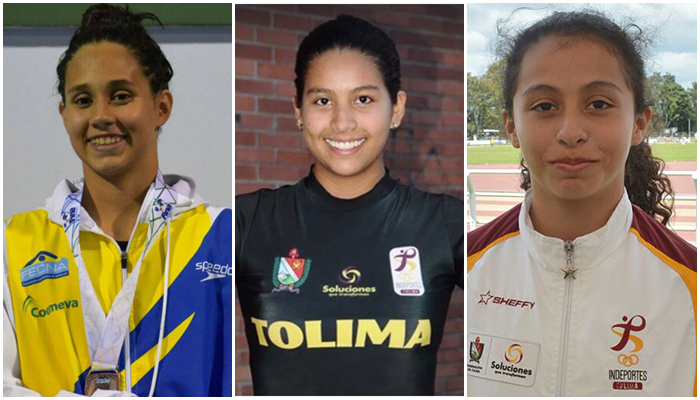 Tres mujeres tolimenses representarán a Colombia en los Juegos Sudamericanos Juveniles, en Chile