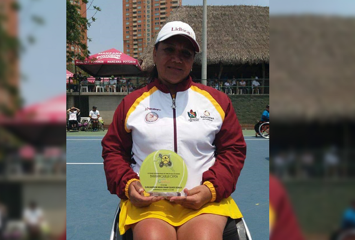 Tolimense Elsa González, convocada a torneo internacional de Tenis Adaptado en Brasil