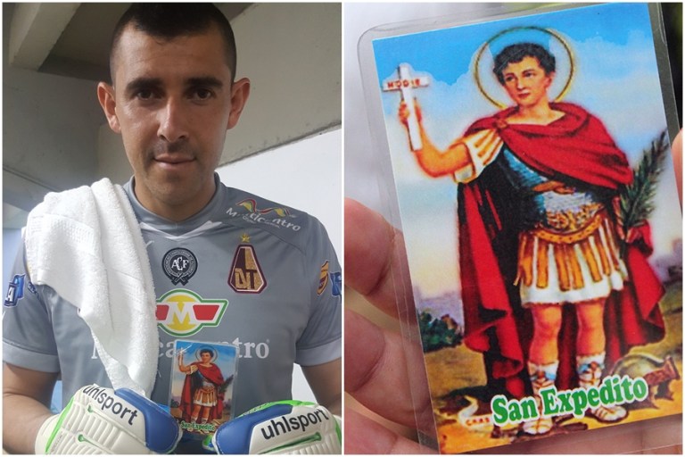 San Expedito, el patrono de Joel Silva en la final de la Liga Águila 2 2016
