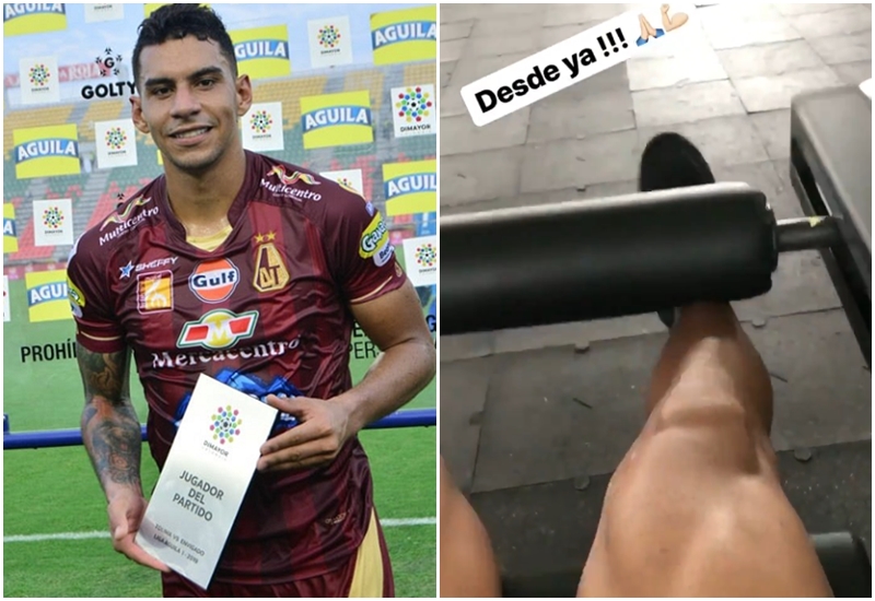 Yeison Gordillo, imparable: Ya empezó recuperación tras sufrir dura lesión de rodilla con DEPORTES TOLIMA