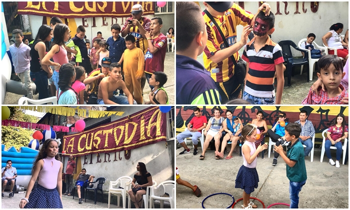 Hinchas del DEPORTES TOLIMA celebraron 'Día de los Niños' en barrio popular de Ibagué