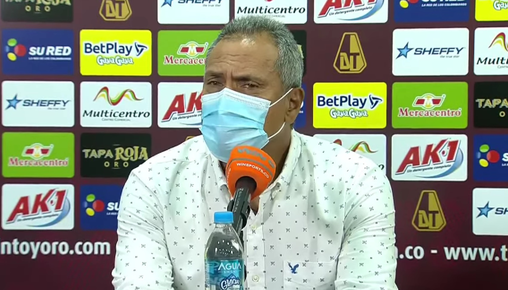 Hernán Torres, DT del DEPORTES TOLIMA, sin tapujos: "A mí me da hasta pena decir que llegamos y no la metemos"