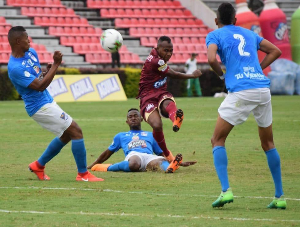 El sueño del pibe: Junior Hernández, debut y gol con DEPORTES TOLIMA