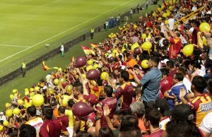 Hinchas del Deportes Tolima en el Manuel Murillo Toro