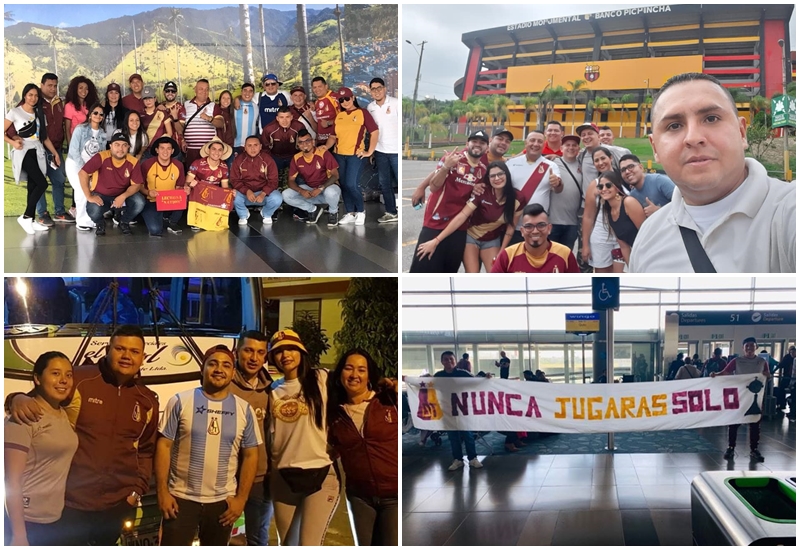 Hinchas del DEPORTES TOLIMA comienzan a llegar a Ecuador para el choque copero ante Macará
