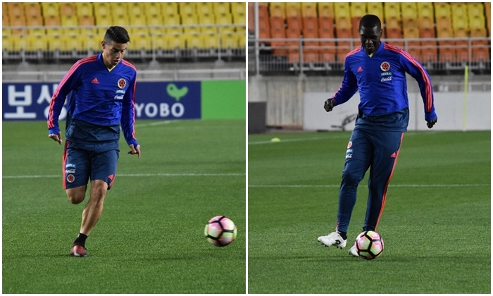 James Rodríguez y Cristian Zapata, liberados de la concentración de Colombia tras la caída ante Corea