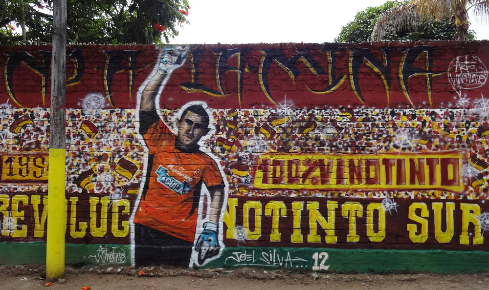 Esta es la historia detrás del mural hecho en Ibagué a Joel Silva, arquero del DEPORTES TOLIMA