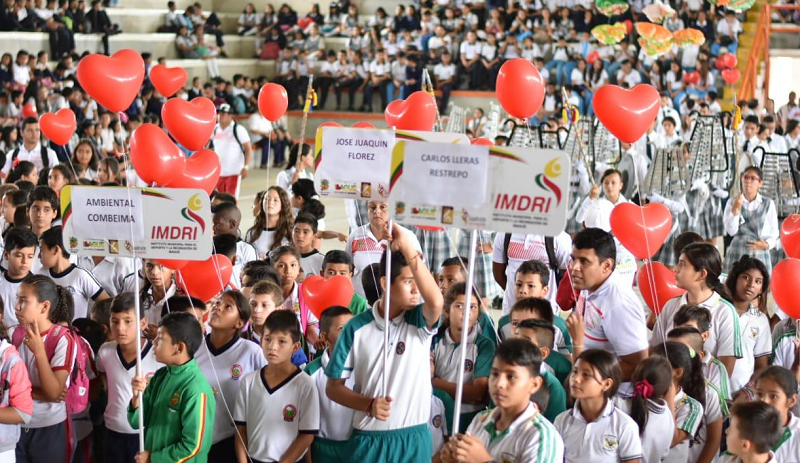 Se inauguraron los Juegos Escolares Jornada Única en Ibagué, organizados por el Imdri