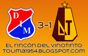 Mala noche para el Deportes Tolima: Perdió ante el DIM por 3-1