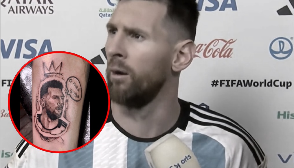 Hinchas ya se tatúan el "Que mirás, bobo" de Lionel Messi: locura en Argentina por la 'Scaloneta'