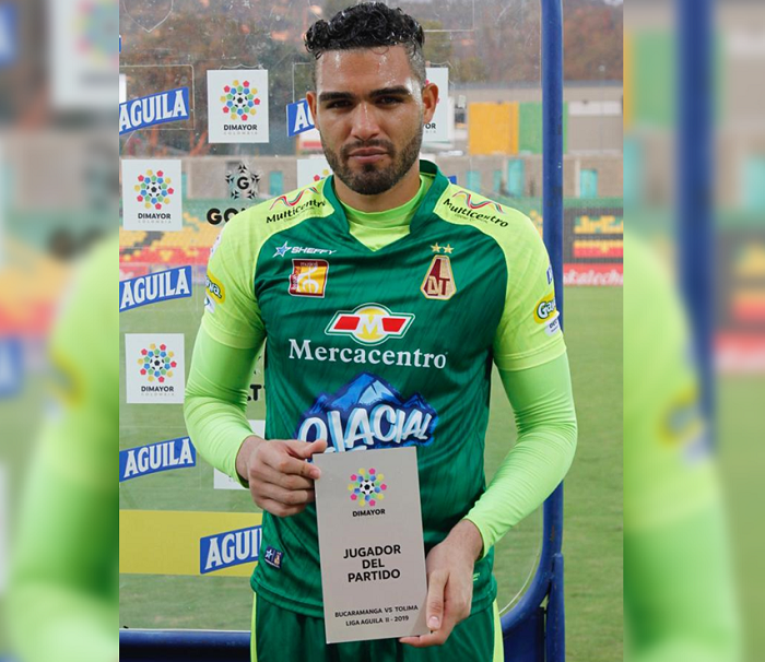 Álvaro Montero: Figurón en el sufrido empate de DEPORTES TOLIMA frente al Bucaramanga