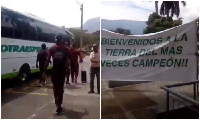 ¿Quieren ganar de camiseta? Así recibieron hinchas de Nacional al DEPORTES TOLIMA en Medellín