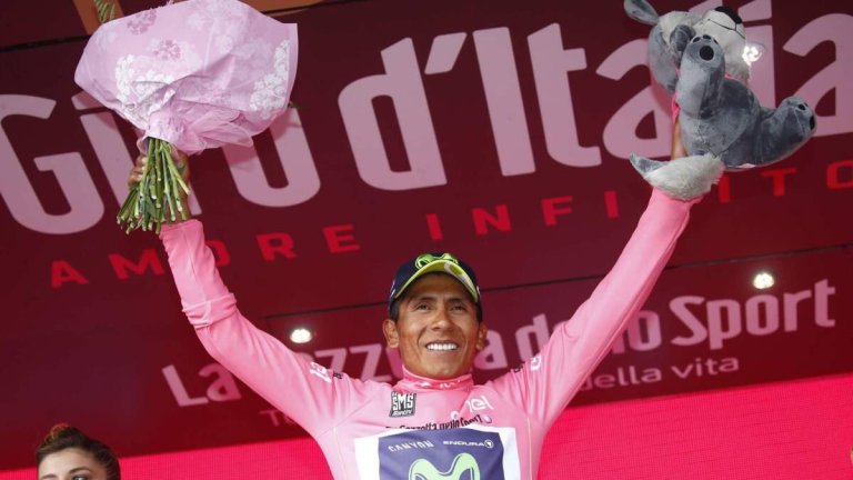 Nairo Quintana recuperó la 'Maglia Rosa', a dos etapas para el final del Giro de Italia 100