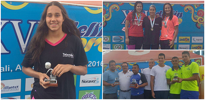 Cosecha de medallas de la natación tolimense en el Delfín de Oro de Cali
