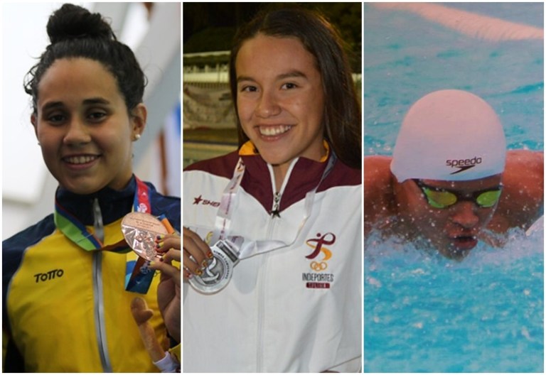 Tres tolimenses, convocados a la Selección Colombia que competirá en Suramericano Juvenil de Natación