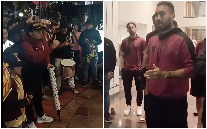 Hinchas del DEPORTES TOLIMA le 'cantaron la tabla' al plantel, que tuvo que dar la cara tras fracaso en Copa Libertadores: así fue el tenso momento