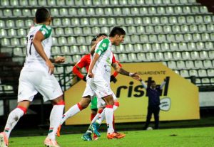 ¡Justo premio! El tolimense Sebastián Guzmán marcó su primer gol como profesional