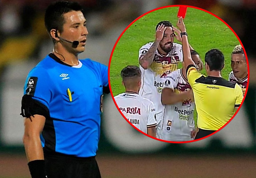 De espanto: el peruano Kevin Ortega y su cuestionado arbitraje en el empate entre DEPORTES TOLIMA e Independiente del Valle
