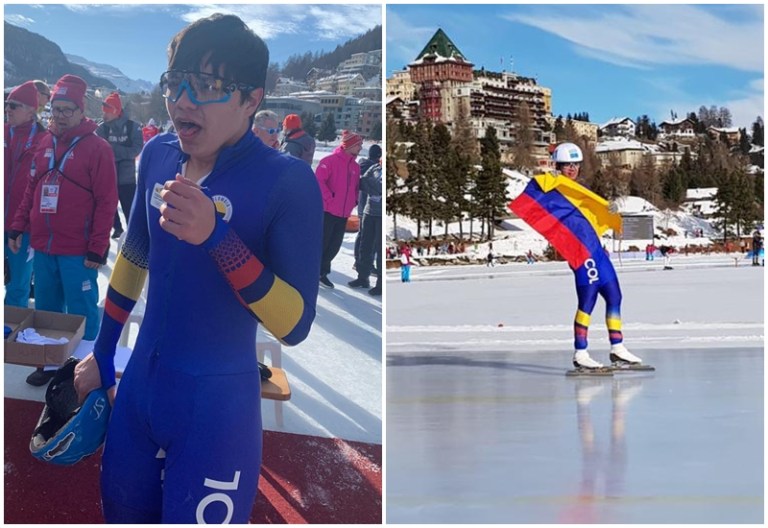 ¡Histórico! Diego Amaya ganó la primera medalla olímpica de invierno de Colombia