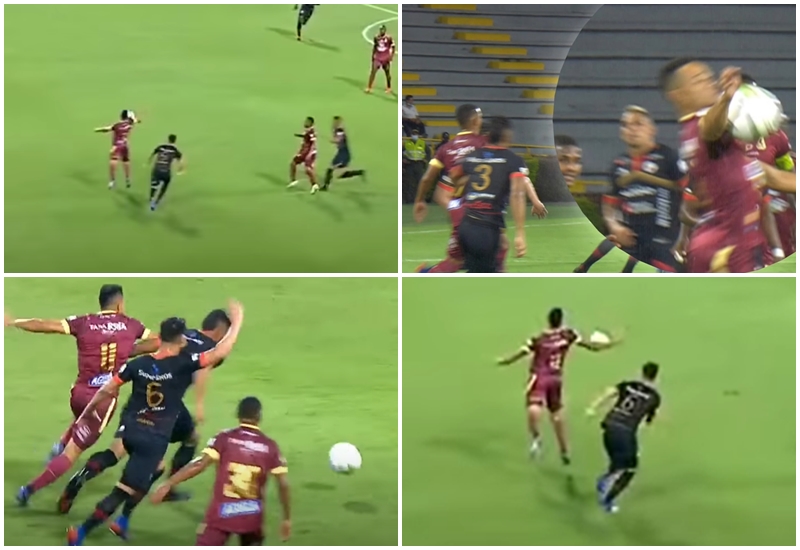 Polémica en el Murillo Toro: ¿Hubo mano de Ánderson Plata en el tanto del triunfo del DEPORTES TOLIMA ante Pasto?