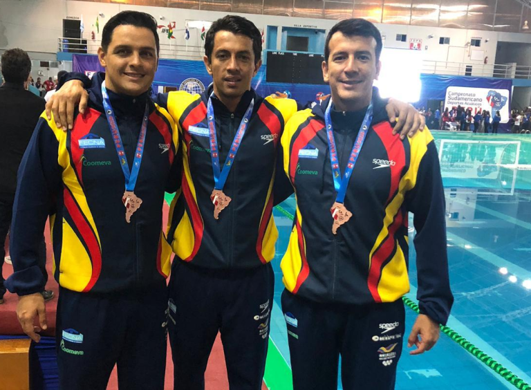 Con tres tolimenses, Selección Colombia de Polo Acuático logró bronce en Sudamericano en Perú