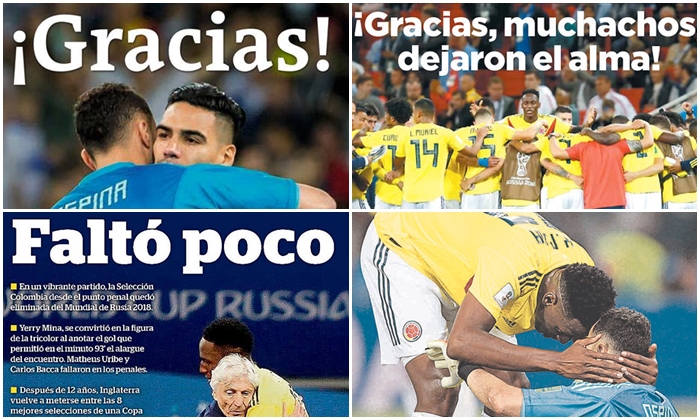 ¡Adiós con orgullo! Así registró la prensa nacional eliminación de Colombia de la Copa del Mundo