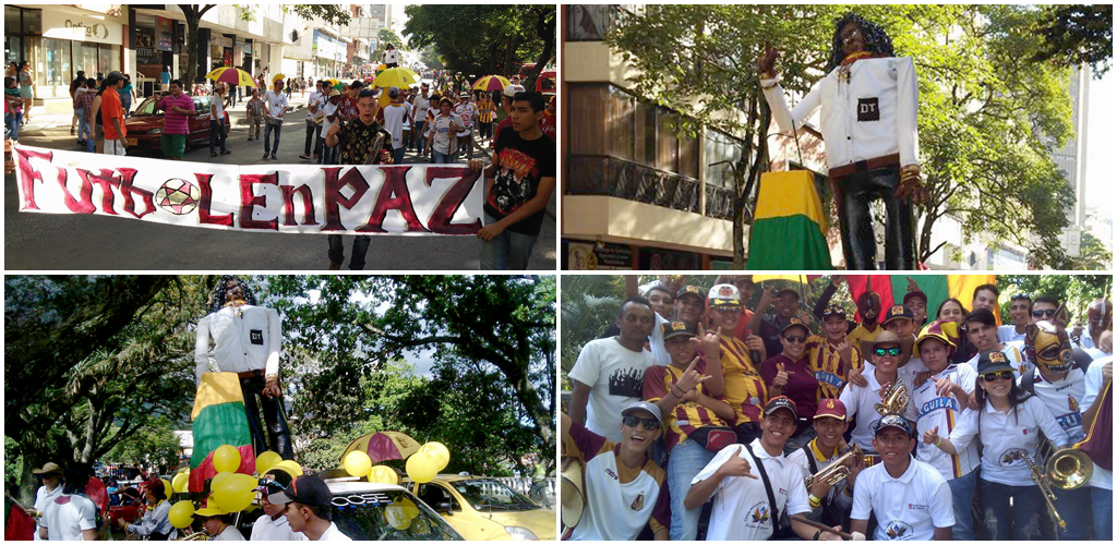 Hinchas del DEPORTES TOLIMA presentes en desfile de Año Viejos: Esta vez con Alberto Gamero