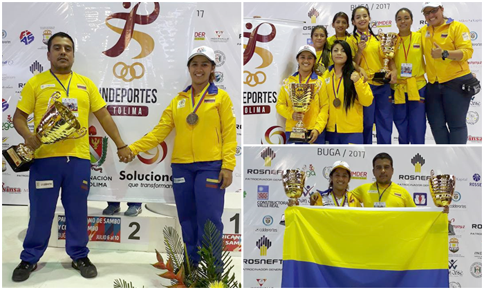 Dos tolimenses se destacaron en el Campeonato Panamericano de Sambo, con sede en Buga