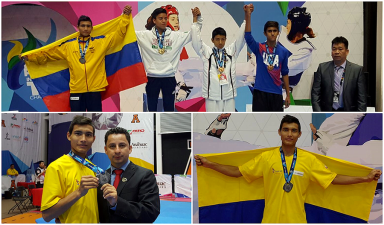 César Varón conquistó plata en los Panamericanos de Taekwondo de Querétaro