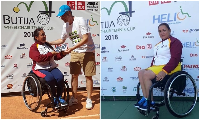 Tolimense quedó subcampeona en torneo de tenis en silla de ruedas en Brasil